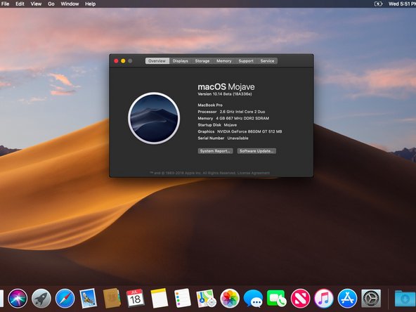 Macos mojave on unsupported mac